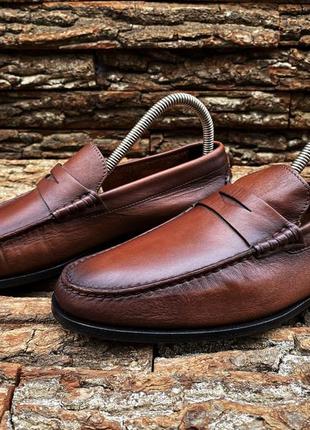 Лоферы santoni 41 размер 79.7 туфли мокасины италия натуральная кожа