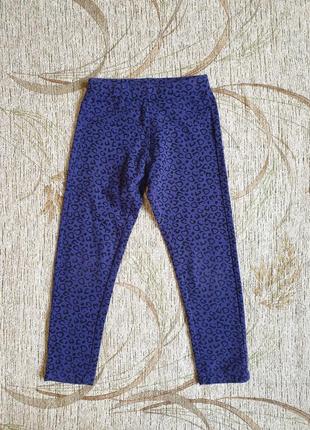 Брендові фіолетові штани, лосини з сердечками, на зріст - 110 см. брендовые, фиолетовые лосины, штаны на 4-5 лет