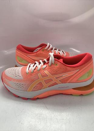 Кроссовки для бега asics wmns gel nimbus 21 1012a611-100 'sun coral' white/sun coral