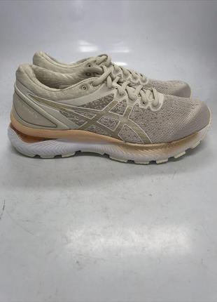 Кросівки для бігу asics gel-nimbus 22 knit 1012a678-201 birch/champagne1 фото