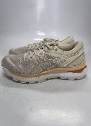 Кроссовки для бега asics gel-nimbus 22 knit 1012a678-201 birch/champagne2 фото