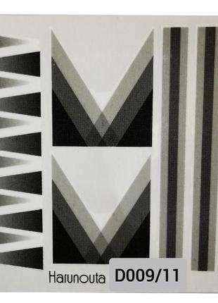 Слайди для нігтів, "ч/б" d009/11