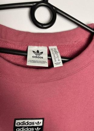 Свитшот adidas r.y.v. розовый оверсайз оригинал адидас райв толстовка5 фото