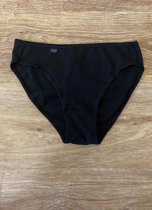 Шикарні, базові, котонові, трусики, чорного, кольору, від бренду: sloggi👌