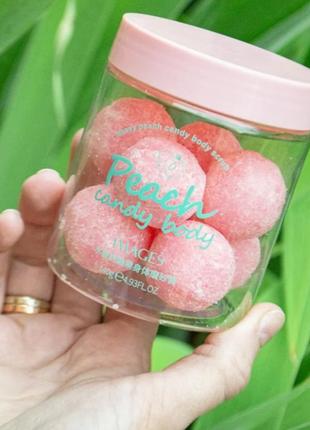 Скраб для тіла з персиком images peach candy body scrub