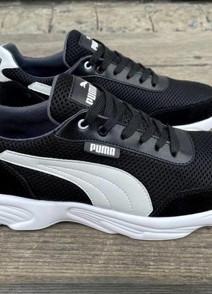 Кеды puma, текстиль сетка, легкая подошва из пены, весна-лето7 фото