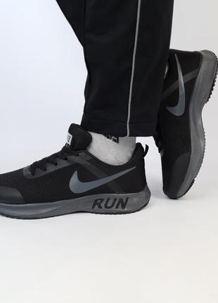 Чоловічі споритвні чорні кросівки з сіткою silver nike vaporfly 3 run 🆕 найк