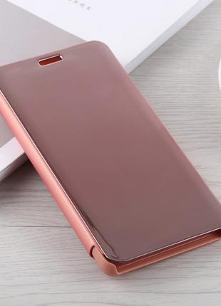 Чехол книжка для xiaomi mi 10 ultra clear view standing cover rose gold1 фото