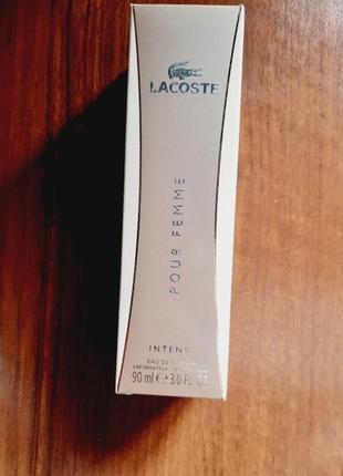 Lacoste pour femme intense 90мл лакоста пур фем інтенс интенс женский парфюм парфюмированная вода оригинал