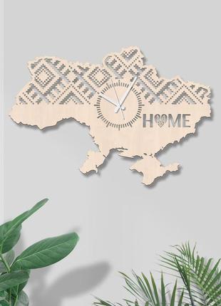 Карта украины украинский орнамент home часы форма карты натуральные часы украинские часы красивый декор стены