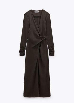 Zara сукня з драпіровкою , шерсть, s