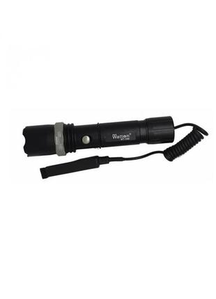 Акумуляторний світлодіодний ліхтарик для гвинтівки та велосипеда watton wt-040 тактичний ліхтар ударостійкий5 фото