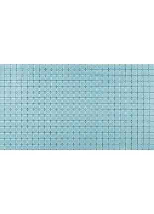 Силиконовый нескользящий коврик для ванны bathlux 78 х 35 см резиновый пвх, люкс качество голубой3 фото