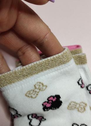 Яскраві шкарпетки носки з мінні маус disney для дівчинки розміри від 24 до 343 фото