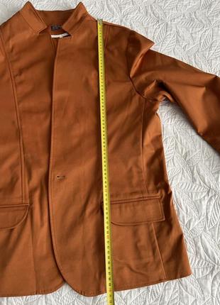 Стильний чоловічий піджак. рижий піджак літній з рукавом 3/4 .3 фото