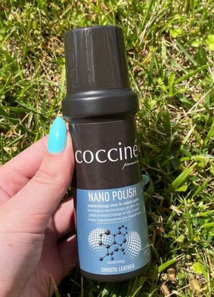 Жидкая паста-блеск для кожи coccine nano polish черная 75мл