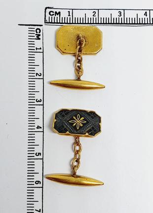 Винтажные запонки дамаскин.