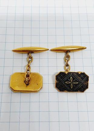 Винтажные запонки дамаскин.