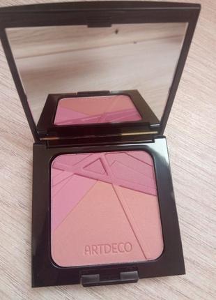 Румяна для лица компактные тройные artdeco cross the lines blush couture