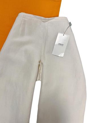 Штани брюки палаццо armani collezioni оригінал шовк льон2 фото