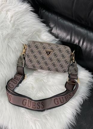 Сумка женская guess zippy snapshot grey2 фото