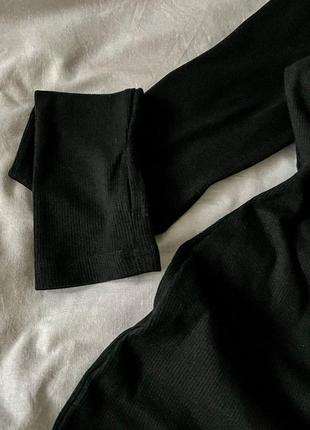 Трикотажное платье с рукавами-перчатками9 фото