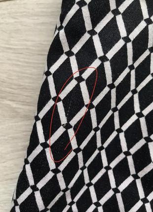 Прямые укорочённые брюки в геометрический принт h&m10 фото