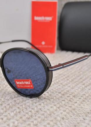 Фірмові сонцезахисні круглі окуляри з шорою beach force polarized bf3088p2 фото