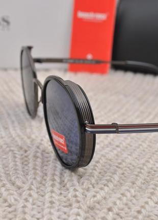 Фирменные солнцезащитные круглые очки с шорой beach force polarized bf3088p4 фото
