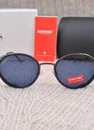 Фірмові сонцезахисні круглі окуляри з шорою beach force polarized bf3088p3 фото