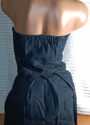 Плаття джинсове, сарафан джинс, сукня міні джинсова3 фото