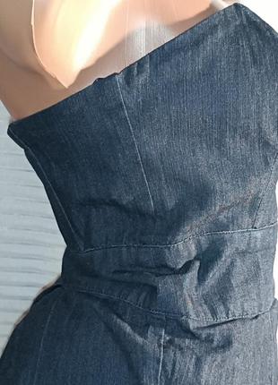 Плаття джинсове, сарафан джинс, сукня міні джинсова2 фото