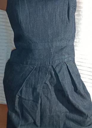 Плаття джинсове, сарафан джинс, сукня міні джинсова1 фото