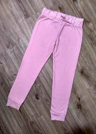 Дитячі спортивні штани для дівчинки 146 см рожеві