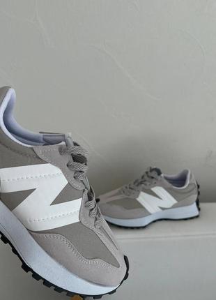 Женские кроссовки new balance 327 grey v2 / smb9 фото