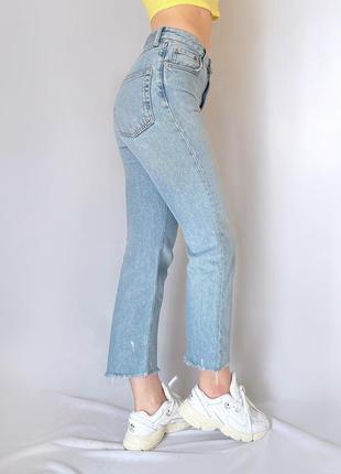 Мом джинсы с плотного денима3 фото