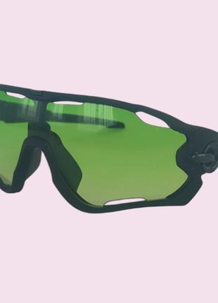 Солнцезащитные очки спортивные очки цвет черный6 фото