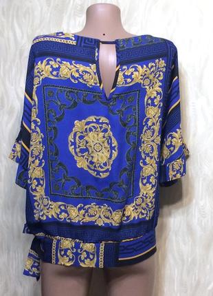 Блуза свободного кроя в принт орнамент dorothy perkins , р.50-52"7 фото
