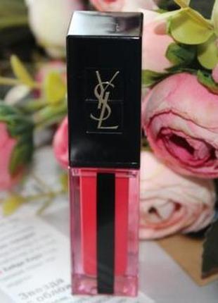 Блеск тент для губ yves saint laurent vernis a levres water stain fresh glossy stain 608 flot de fuc