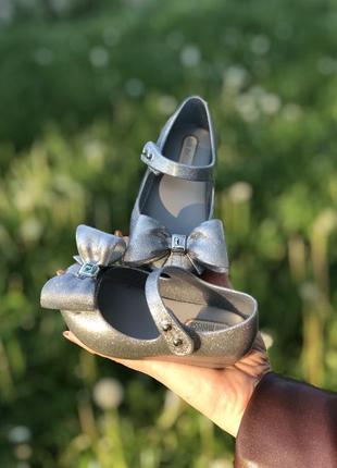 Срібні туфельки mini melissa 21р. {13см}