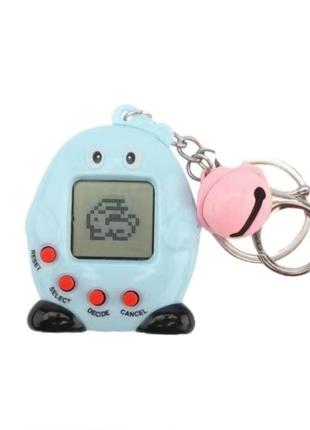 Тамагочі tamagotchi брелок бірюзовий міні іграшка приставка 90s