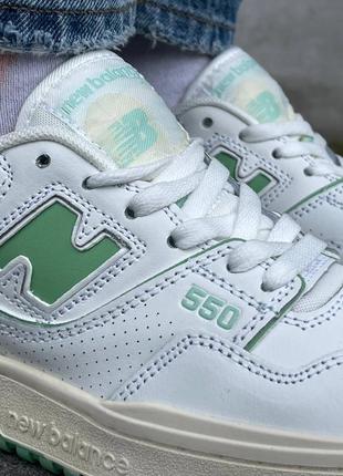 New balance 550 ‘white mint’9 фото