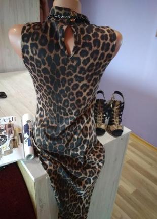 Стильное платье леопард на лето без дефектов крутая модель.7 фото