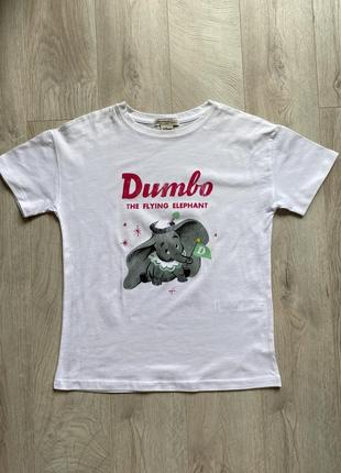 Stradivarius футболка біла словник dumbo