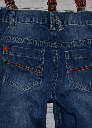 1 - 2 года 92 см фирменные мего крутые штаны джинсы мальчику с подтяжками8 фото