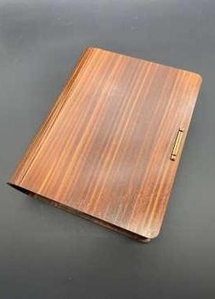 Шкатулка для денег и украшений из фанеры декоративная деревянная цвет яблоня 20х17х6см / шкатулка для денег и