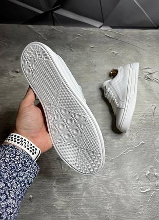 Стильные кеды кельвин клян calvin klein белые кожаные/кожа мужские деми, демисезонные...