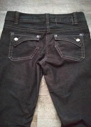 Вельветовые брюки от бренда next темно-коричневого цвета р. 10.5 фото