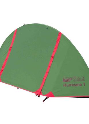 Двухслойная одноместная палатка tramp lite hurricane olive utlt-042