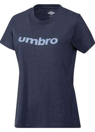 Футболка с принтом для женщины umbro 401118_2107 темно-синий